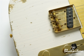 XTC-1 White Blonde Heavy Aged / Ash / Roasted Flame Maple / Gold Parts #3563