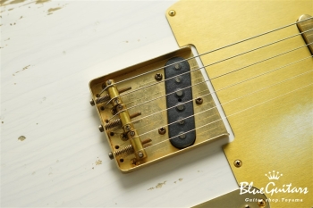 XTC-1 White Blonde Heavy Aged / Ash / Roasted Flame Maple / Gold Parts #3563