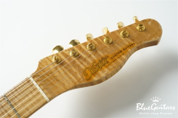 XTC-1 White Blonde Heavy Aged / Ash / Roasted Flame Maple / Gold Parts #3563