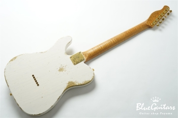 XTC-1 White Blonde Heavy Aged / Ash / Roasted Flame Maple / Gold Parts #3563