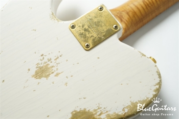 XTC-1 White Blonde Heavy Aged / Ash / Roasted Flame Maple / Gold Parts #3563