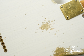 XTC-1 White Blonde Heavy Aged / Ash / Roasted Flame Maple / Gold Parts #3563