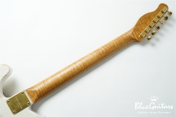 XTC-1 White Blonde Heavy Aged / Ash / Roasted Flame Maple / Gold Parts #3563