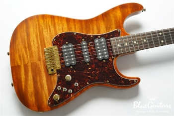 Drop Top Classic - Figured Koa Top, Honey Shaded Edge with Binding