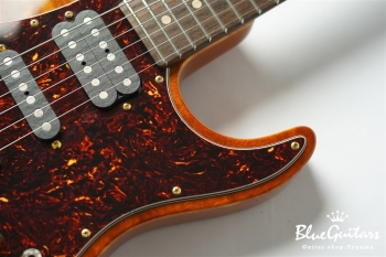 Drop Top Classic - Figured Koa Top, Honey Shaded Edge with Binding