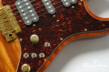 Drop Top Classic - Figured Koa Top, Honey Shaded Edge with Binding