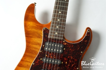 Drop Top Classic - Figured Koa Top, Honey Shaded Edge with Binding