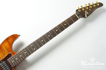 Drop Top Classic - Figured Koa Top, Honey Shaded Edge with Binding