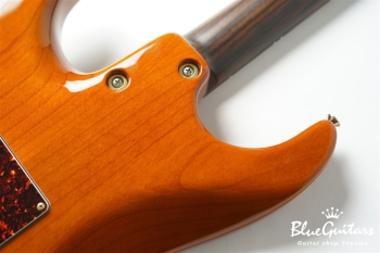 Drop Top Classic - Figured Koa Top, Honey Shaded Edge with Binding