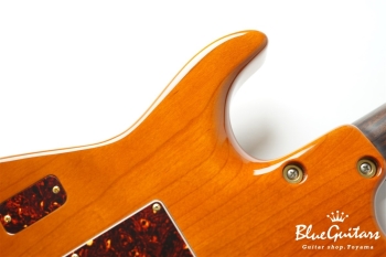 Drop Top Classic - Figured Koa Top, Honey Shaded Edge with Binding