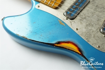 IRIS #067 Multilayer Heavy Aged - lake Placid Blue over 3Tone Sunburst
