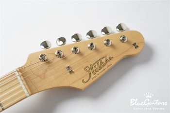 Model S. Glassy #118 - Pearl White / Pickguard Shaped by stone-D eyewear (2000s Cellulose Acetate/Made in SABAE,FUKUI)