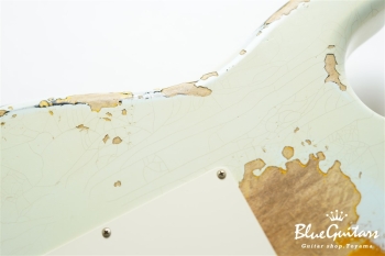 1961 Stratocaster Heavy Relic - Super Faded Aged Sonic Blue over 3-Tone Sunburst