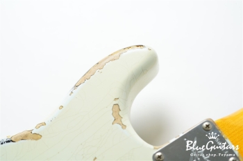 1961 Stratocaster Heavy Relic - Super Faded Aged Sonic Blue over 3-Tone Sunburst