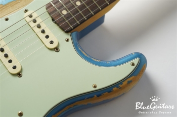 MBS 1961 Stratocaster Super Heavy Relic Masterbuilt by Yuriy Shishkov - Aged Lake Placid Blue