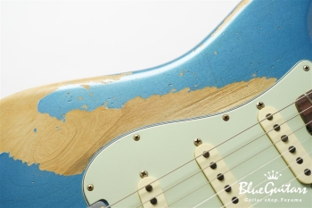 MBS 1961 Stratocaster Super Heavy Relic Masterbuilt by Yuriy Shishkov - Aged Lake Placid Blue