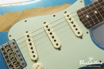 MBS 1961 Stratocaster Super Heavy Relic Masterbuilt by Yuriy Shishkov - Aged Lake Placid Blue
