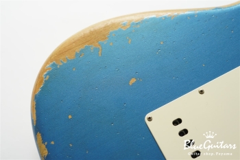 MBS 1961 Stratocaster Super Heavy Relic Masterbuilt by Yuriy Shishkov - Aged Lake Placid Blue