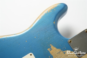 MBS 1961 Stratocaster Super Heavy Relic Masterbuilt by Yuriy Shishkov - Aged Lake Placid Blue