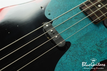 Model TB. #202 Multi Layer Heavy Aged - Black over CAR with Blue