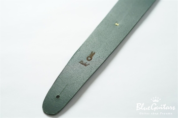 Plain Leather - Green & Round Studs / Gold