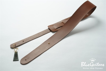 Plain Leather - Choco & Round Studs / Gold