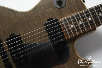Omega Flame Maple Top - See Through Black