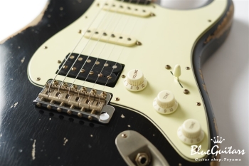 XSC-2 Black over 3 Tone Burst Heavy Aged / Alder / 5A Roasted Flame Maple #3905