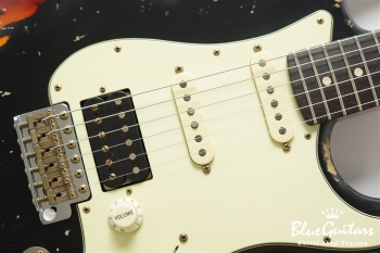 XSC-2 Black over 3 Tone Burst Heavy Aged / Alder / 5A Roasted Flame Maple #3905