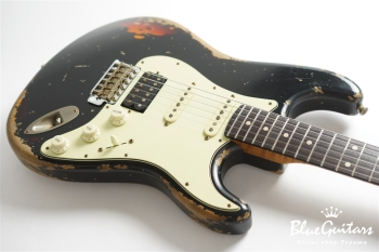 XSC-2 Black over 3 Tone Burst Heavy Aged / Alder / 5A Roasted Flame Maple #3905