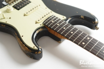 XSC-2 Black over 3 Tone Burst Heavy Aged / Alder / 5A Roasted Flame Maple #3905