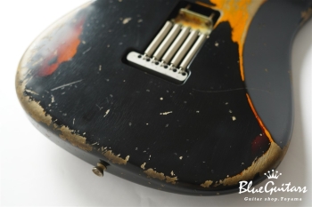 XSC-2 Black over 3 Tone Burst Heavy Aged / Alder / 5A Roasted Flame Maple #3905