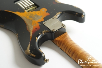 XSC-2 Black over 3 Tone Burst Heavy Aged / Alder / 5A Roasted Flame Maple #3905