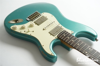 XSC-4 Pelham Blue Medium Aged / Alder / Roasted Flame Maple Reverse Head #3907