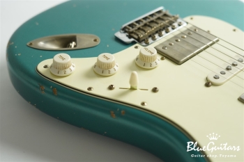 XSC-4 Pelham Blue Medium Aged / Alder / Roasted Flame Maple Reverse Head #3907