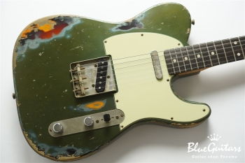 XTC-1 Vintage Charcoal Frost Metallic over 3 Tone Burst Heavy Aged / Alder / Roasted Flame Maple #3911