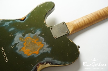 XTC-1 Vintage Charcoal Frost Metallic over 3 Tone Burst Heavy Aged / Alder / Roasted Flame Maple #3911