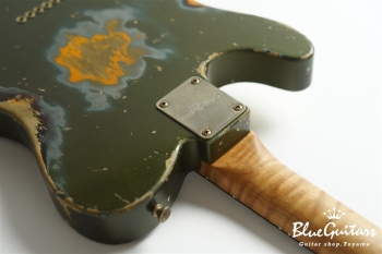 XTC-1 Vintage Charcoal Frost Metallic over 3 Tone Burst Heavy Aged / Alder / Roasted Flame Maple #3911