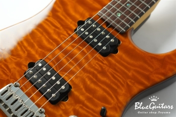 Standard Quilt Maple Top - Trans Honey / Matching Quilt Headstock