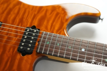 Standard Quilt Maple Top - Trans Honey / Matching Quilt Headstock