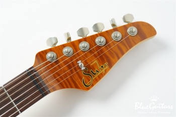 Standard Quilt Maple Top - Trans Honey / Matching Quilt Headstock