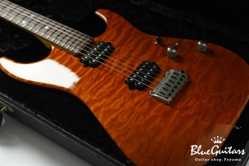 Standard Quilt Maple Top - Trans Honey / Matching Quilt Headstock