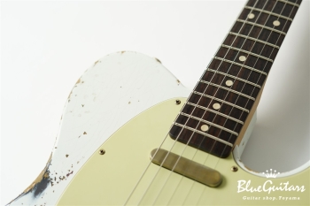 XTC-1 Olympic White over 3 Tone Burst Heavy Aged / Alder / Roasted Flame Maple #3910