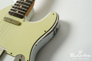 XTC-1 Olympic White over 3 Tone Burst Heavy Aged / Alder / Roasted Flame Maple #3910