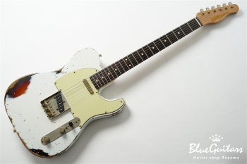 XTC-1 Olympic White over 3 Tone Burst Heavy Aged / Alder / Roasted Flame Maple #3910