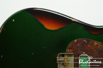 IRIS Patina #116 Medium Aged - Metallic Green over 3Tone Sunburst with Copper Red