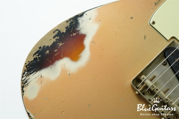 XTC-1 Shoreline Gold over 3Tone Burst Heavy Aged / Alder / Master Grade Roasted Flame Maple #3909