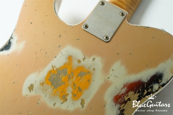 XTC-1 Shoreline Gold over 3Tone Burst Heavy Aged / Alder / Master Grade Roasted Flame Maple #3909