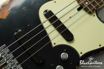 XJ-1T Black over 3 Tone Burst Heavy Aged / Alder / R #3370