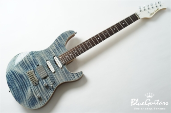 FUTURA-S SSH / Flame Maple Top, Fiji Mahogany Back - Faded Lazuli Blue